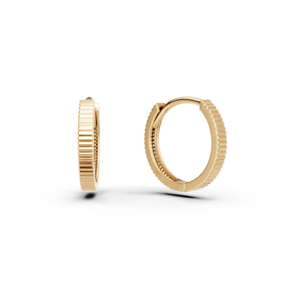 Cercei din aur galben