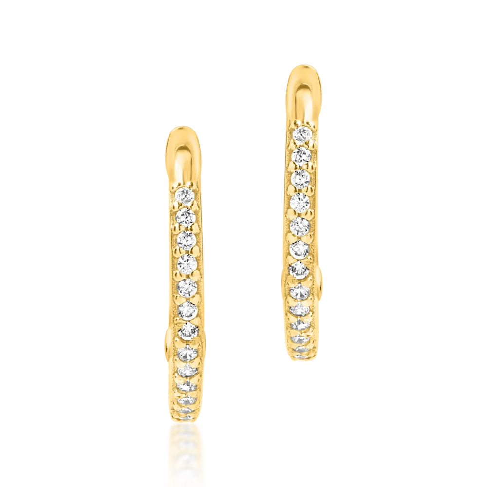 Cercei din aur galben - imagine 2