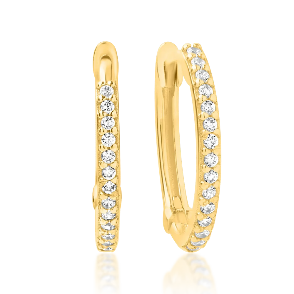 Cercei din aur galben