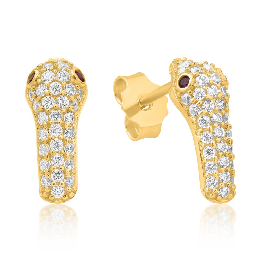 Cercei din aur galben