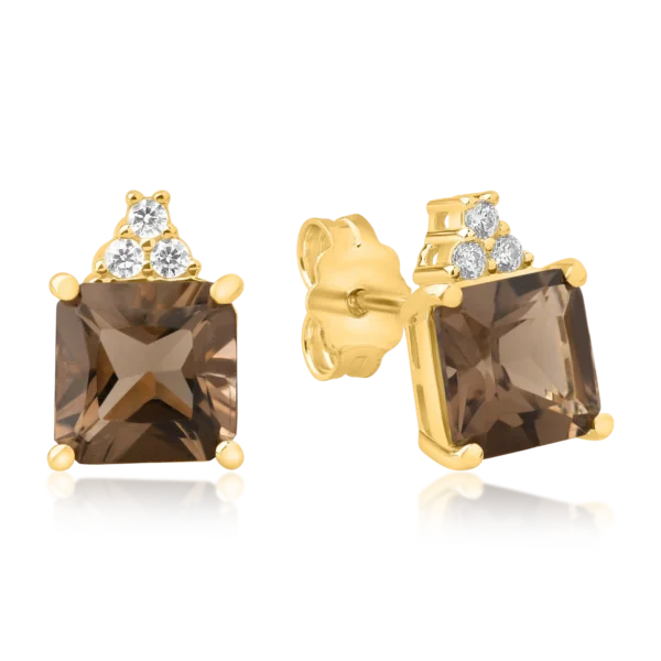 Cercei din aur galben