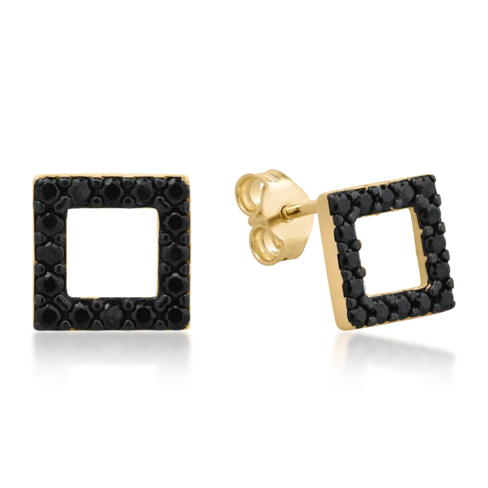 Cercei din aur galben