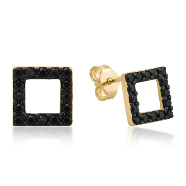 Cercei din aur galben