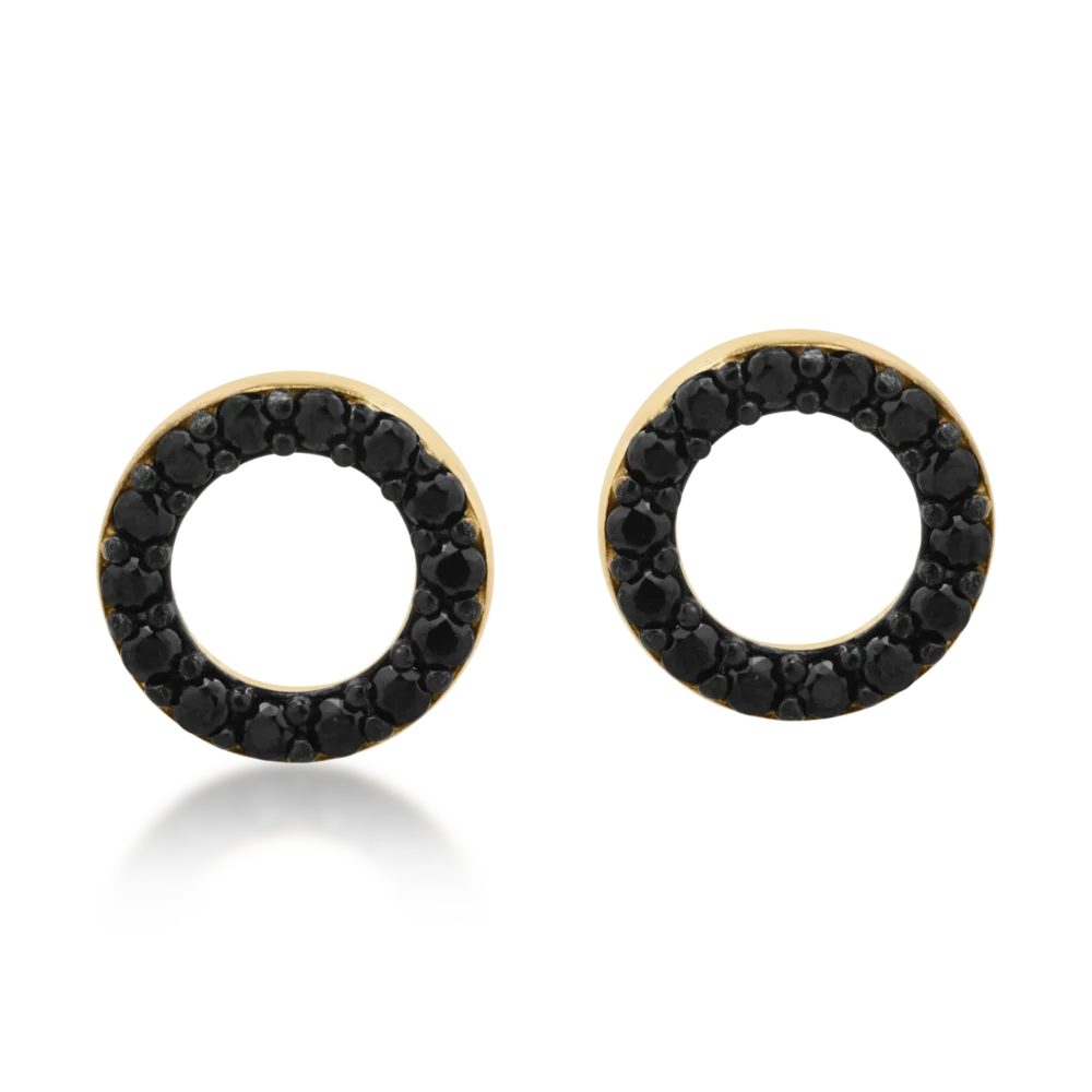 Cercei din aur galben - imagine 2