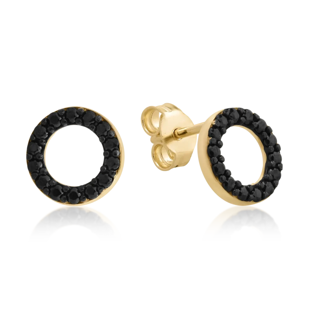 Cercei din aur galben