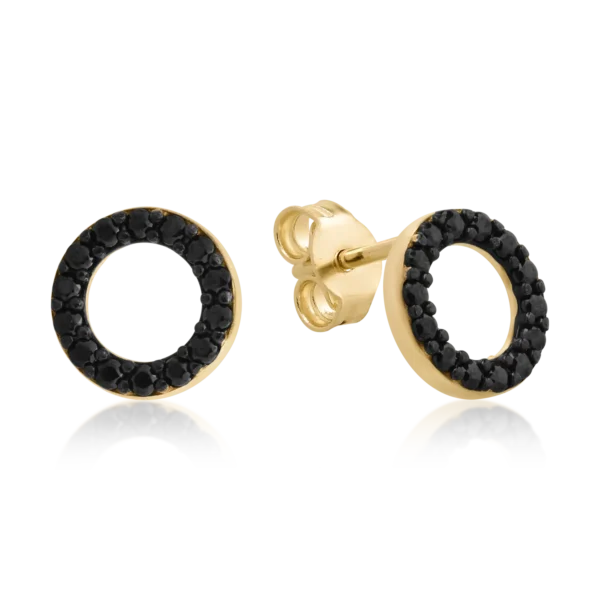 Cercei din aur galben