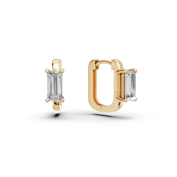 Cercei din aur galben