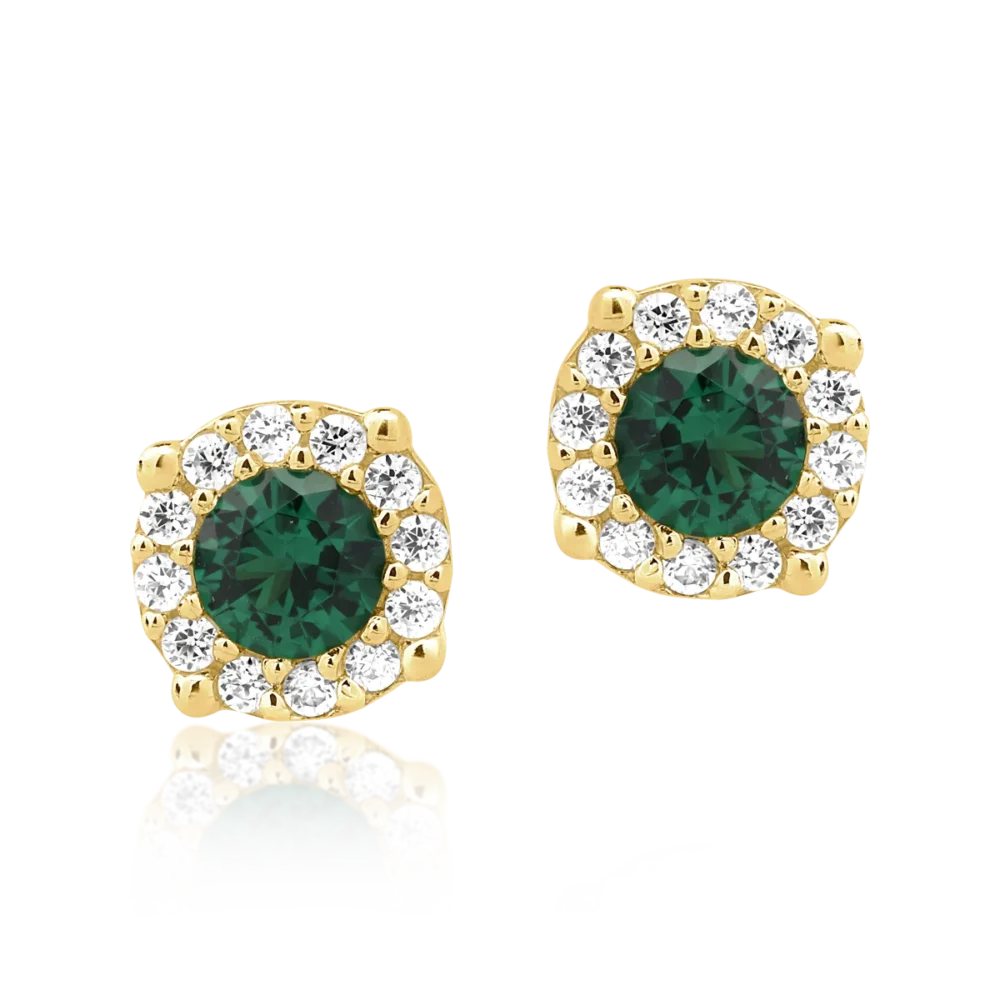 Cercei din aur galben - imagine 2