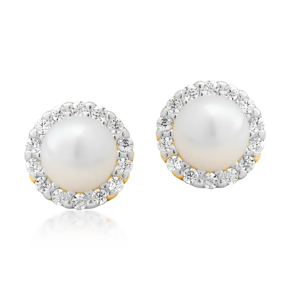 Cercei din aur galben - imagine 2