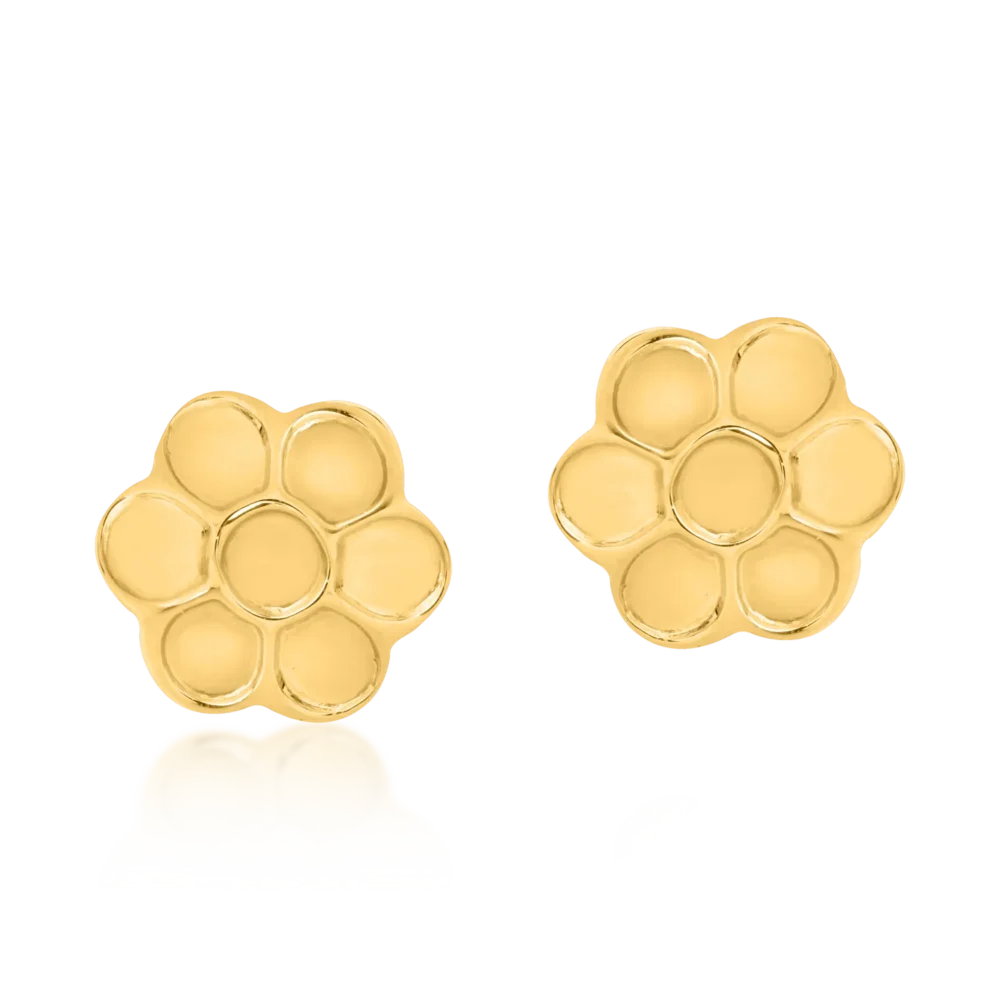 Cercei din aur galben - imagine 2