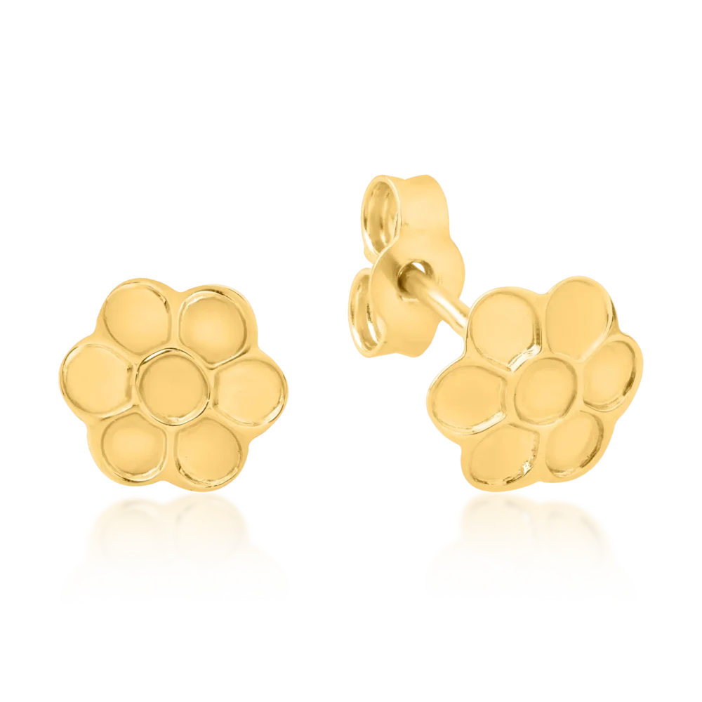 Cercei din aur galben