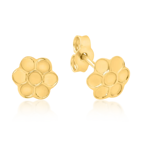 Cercei din aur galben