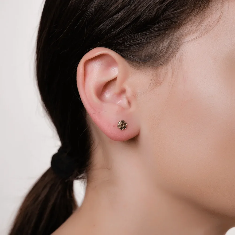 Cercei din aur galben - imagine 3