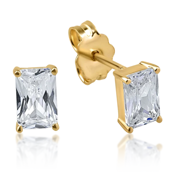 Cercei din aur galben