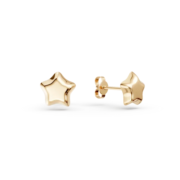 Cercei din aur galben