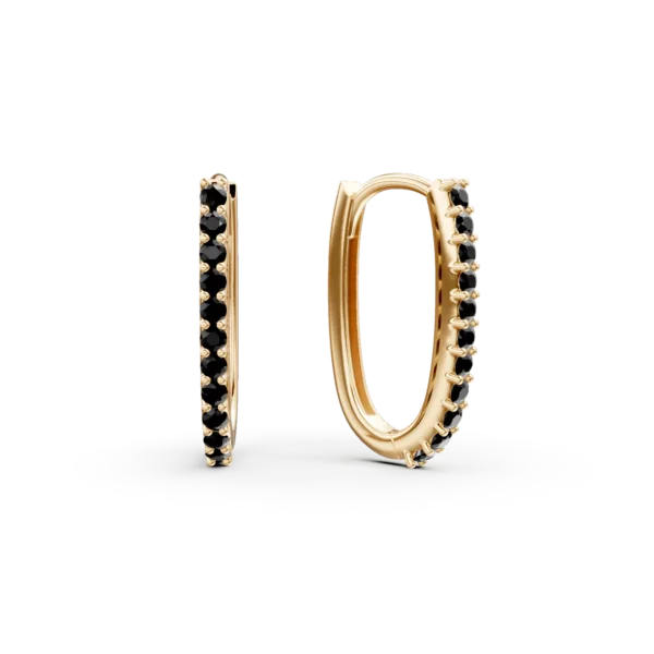 Cercei din aur galben