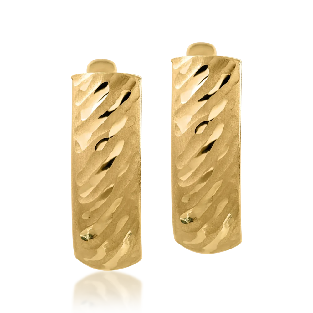 Cercei din aur galben - imagine 2