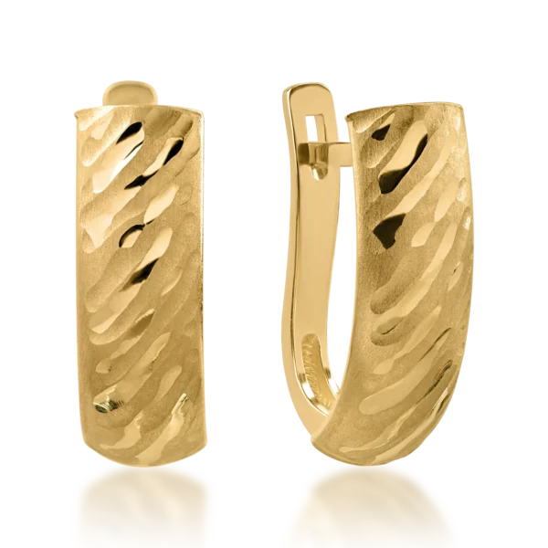 Cercei din aur galben