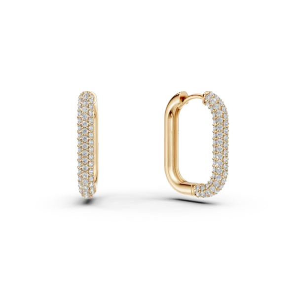 Cercei din aur galben