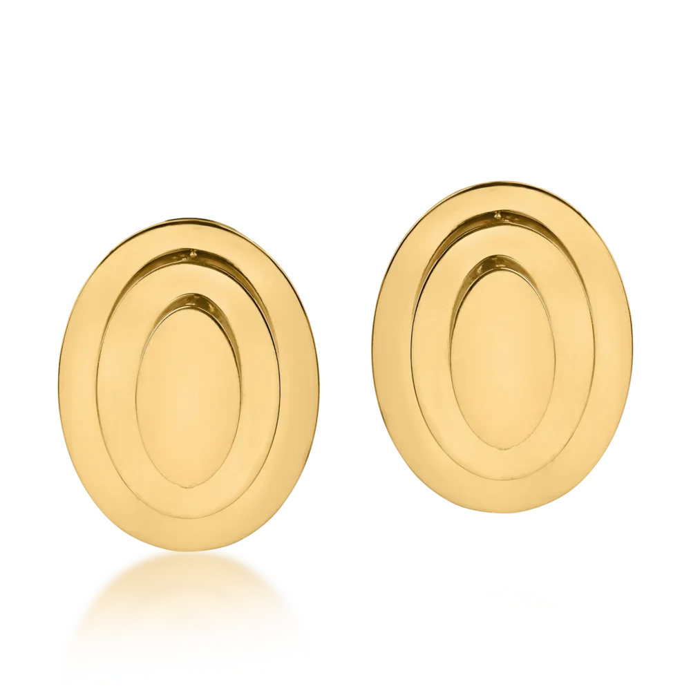 Cercei din aur galben - imagine 2