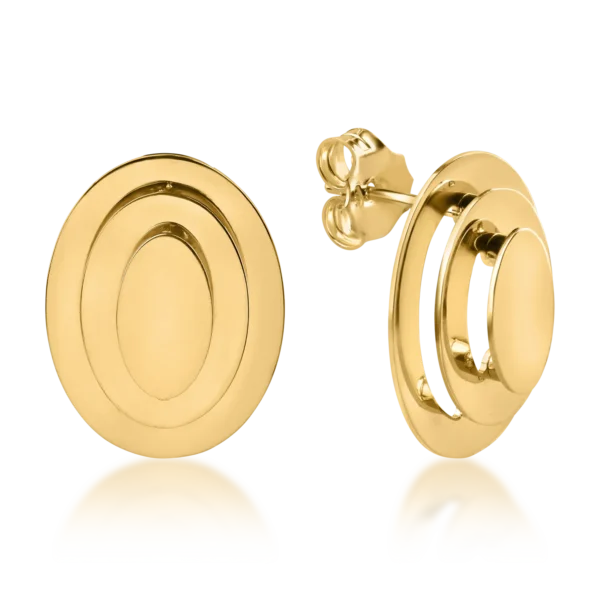 Cercei din aur galben