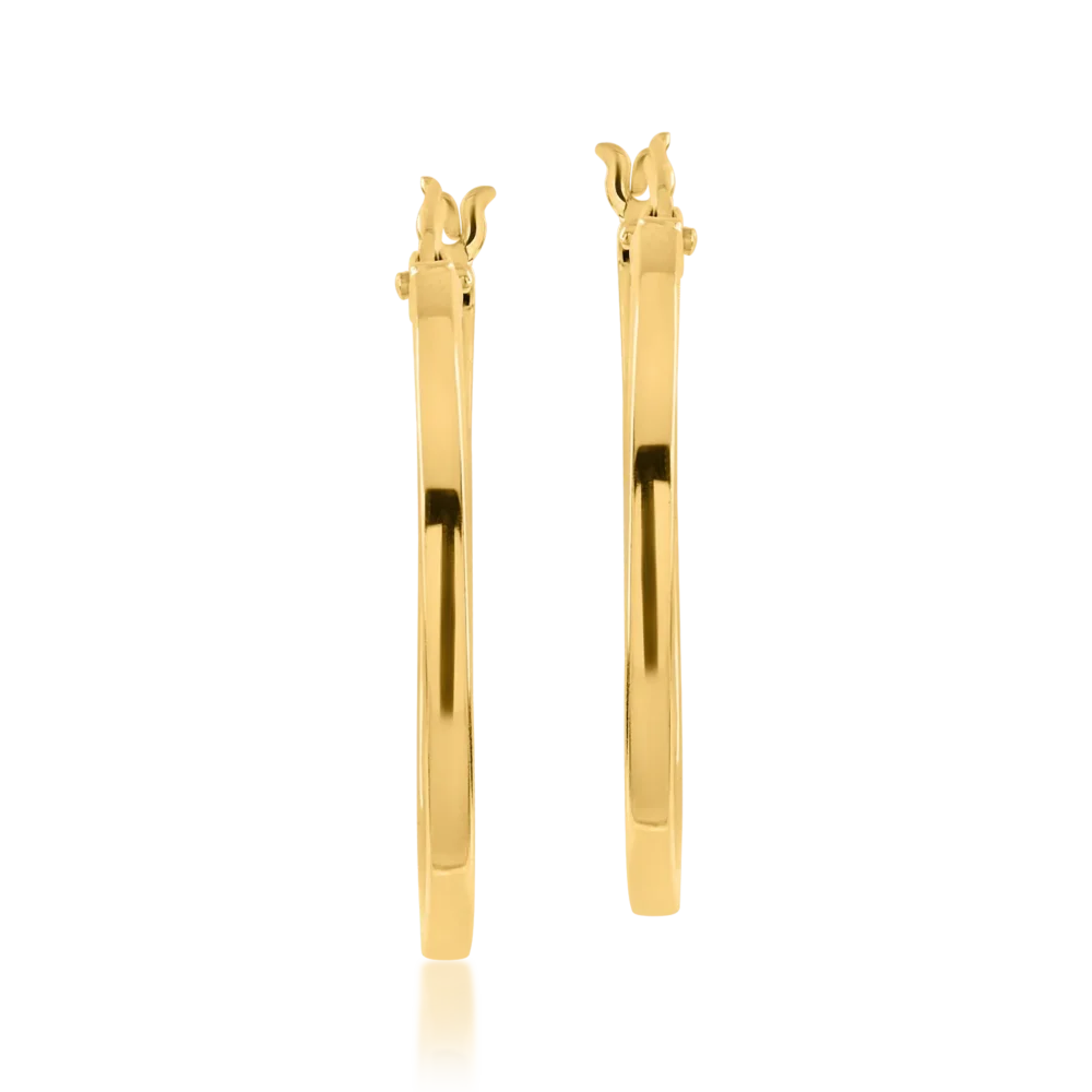 Cercei din aur galben - imagine 2