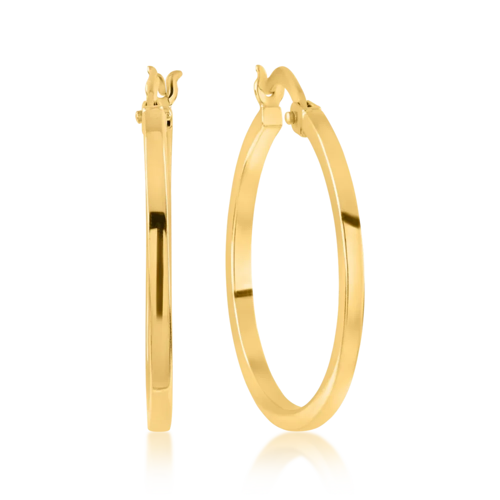 Cercei din aur galben