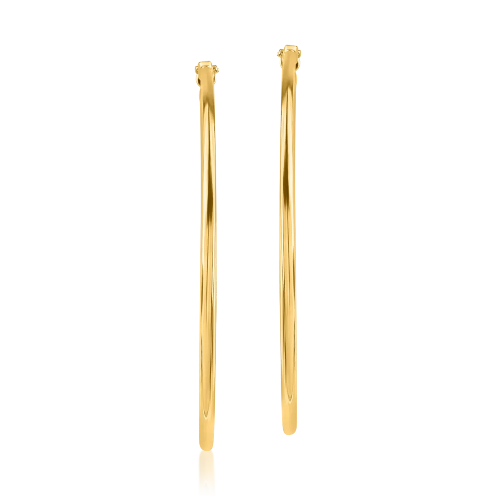 Cercei din aur galben - imagine 2