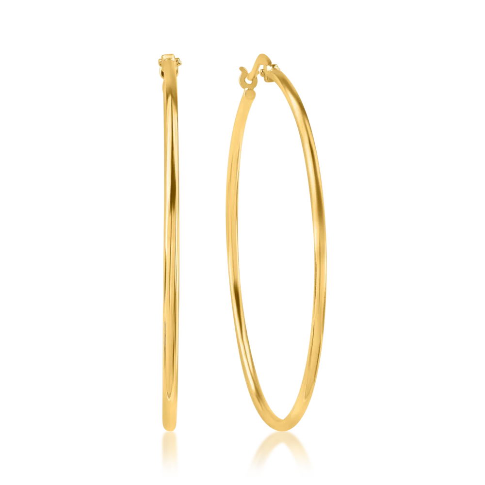 Cercei din aur galben