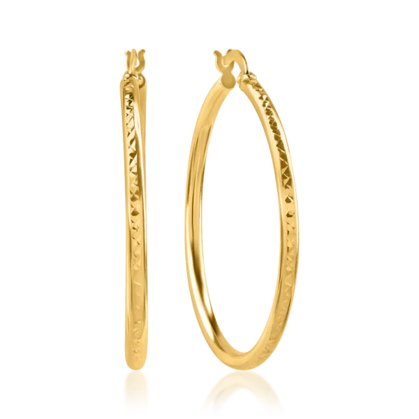 Cercei din aur galben