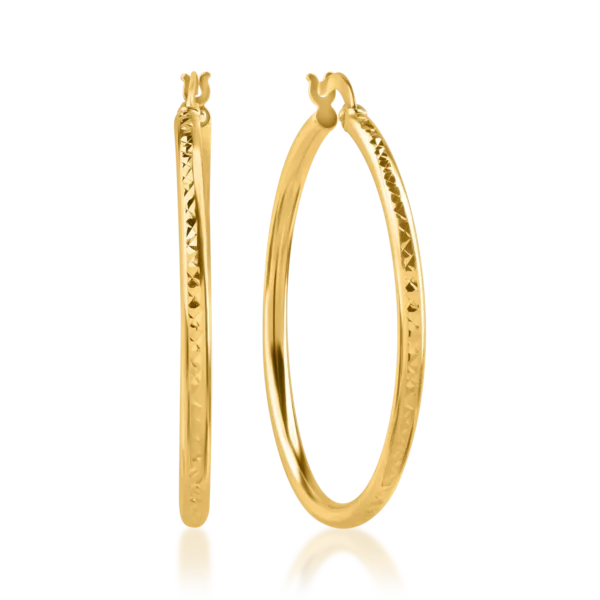 Cercei din aur galben