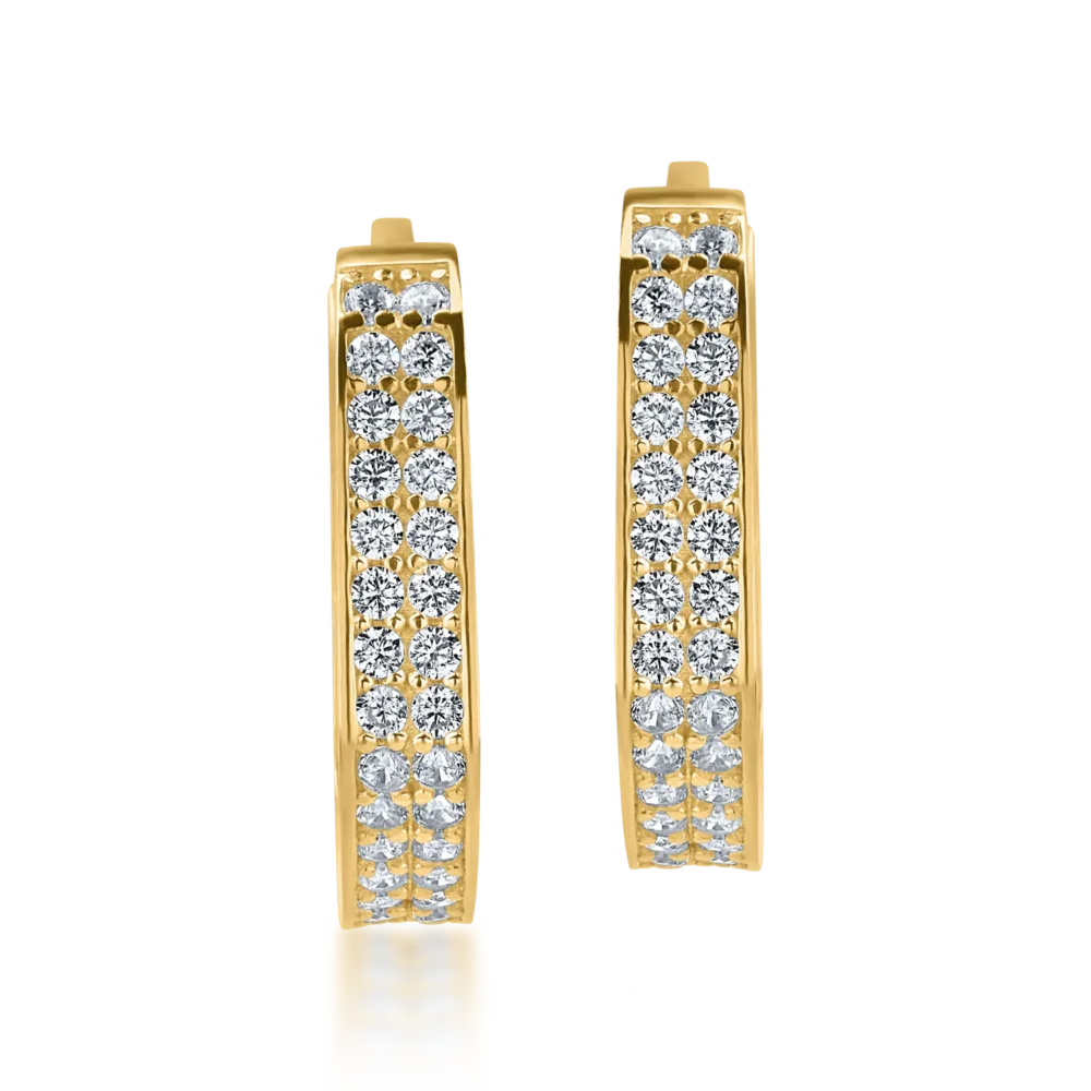 Cercei din aur galben - imagine 2