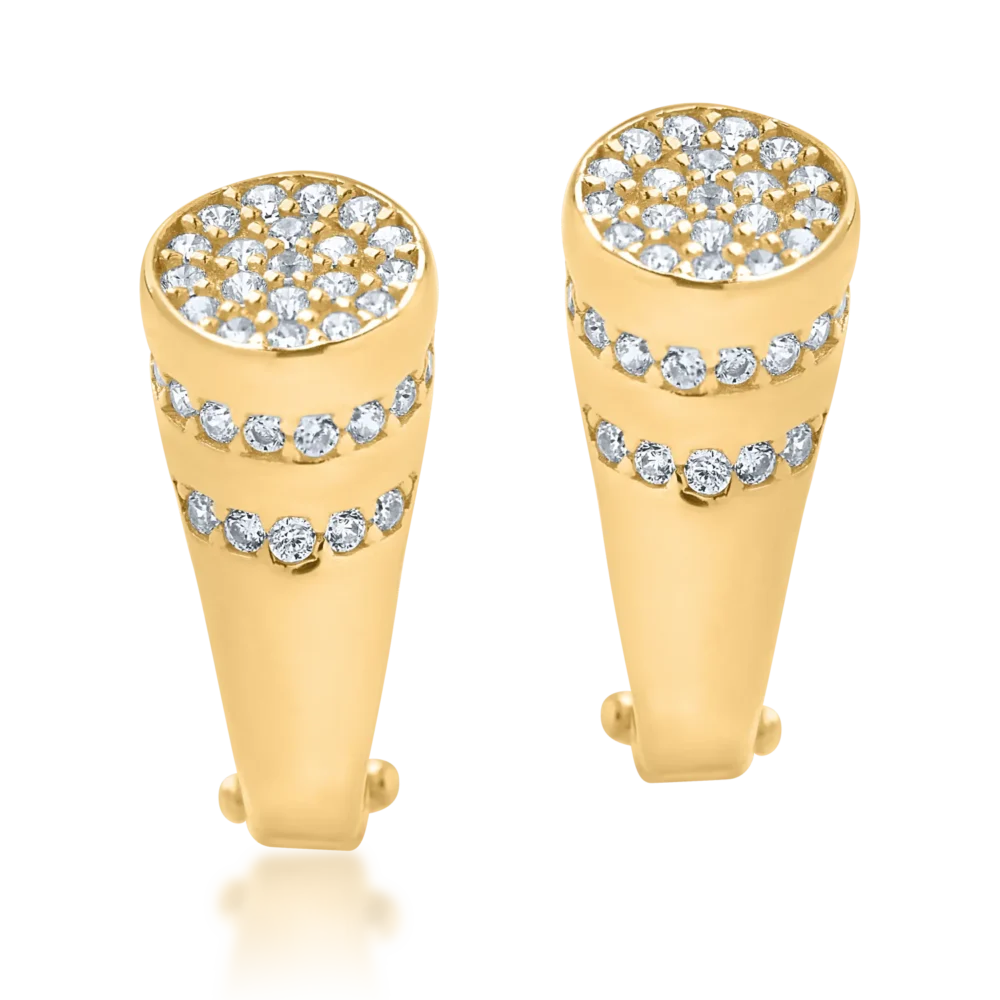 Cercei din aur galben - imagine 2