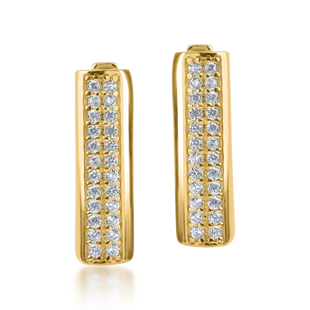 Cercei din aur galben - imagine 2