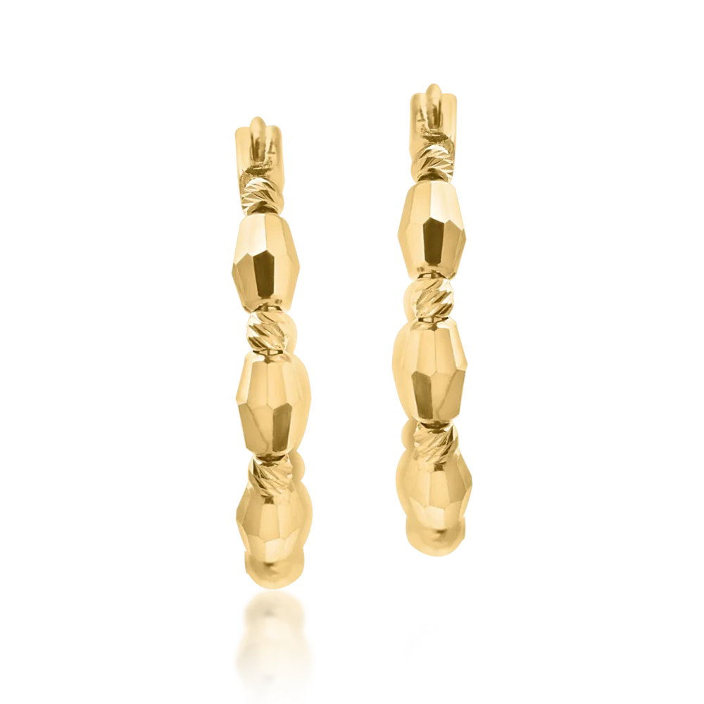 Cercei din aur galben - imagine 2