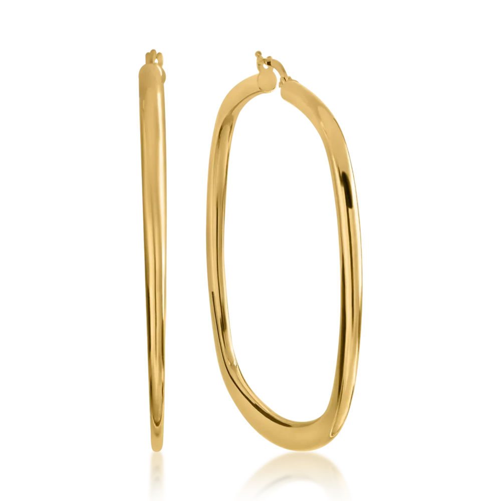 Cercei din aur galben