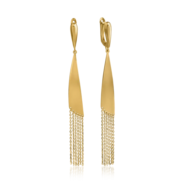 Cercei din aur galben