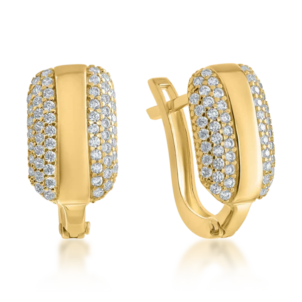 Cercei din aur galben