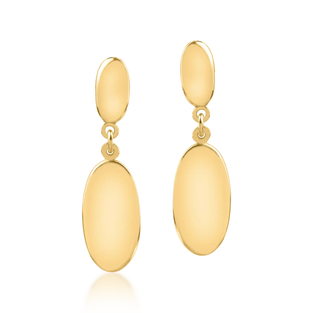 Cercei din aur galben - imagine 2