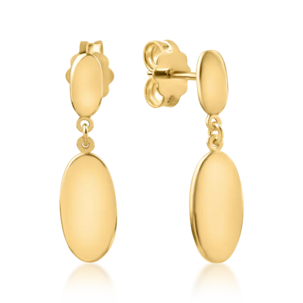 Cercei din aur galben