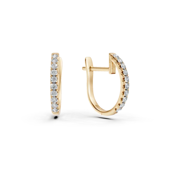 Cercei din aur galben