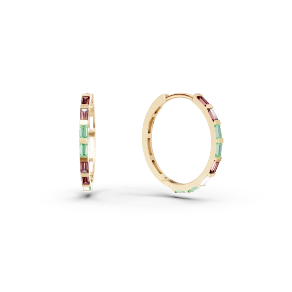 Cercei din aur galben