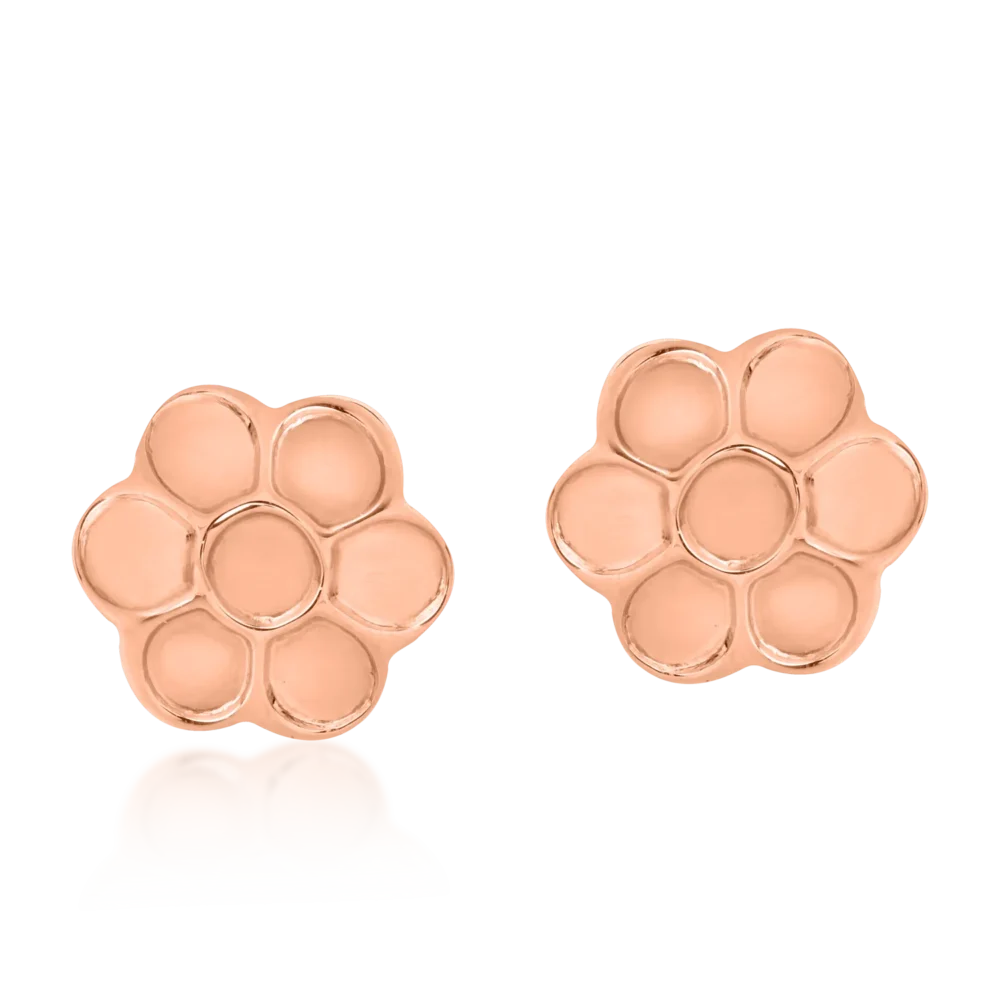 Cercei din aur roz - imagine 2