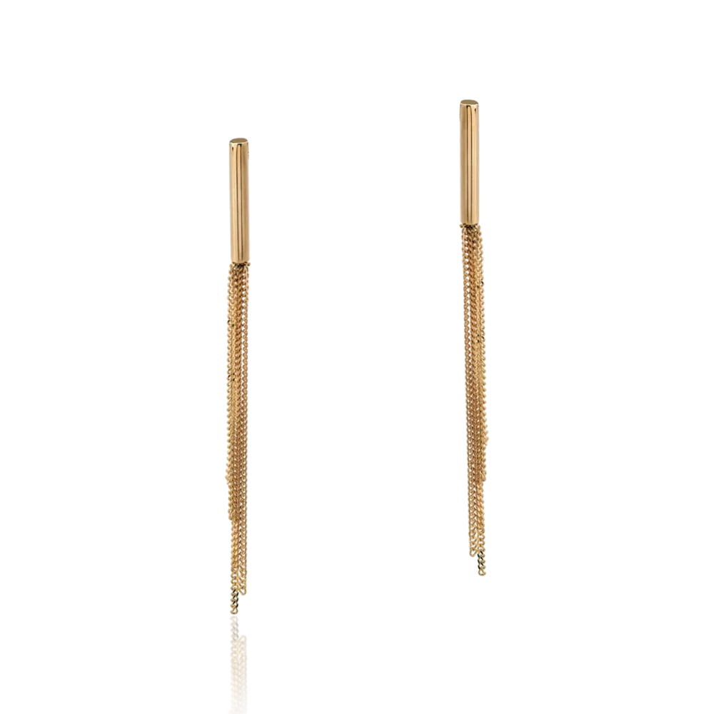 Cercei din aur roz - imagine 2