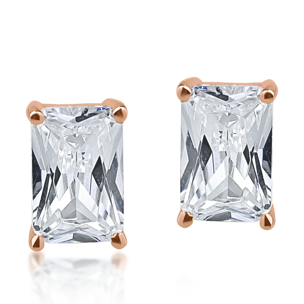 Cercei din aur roz - imagine 2