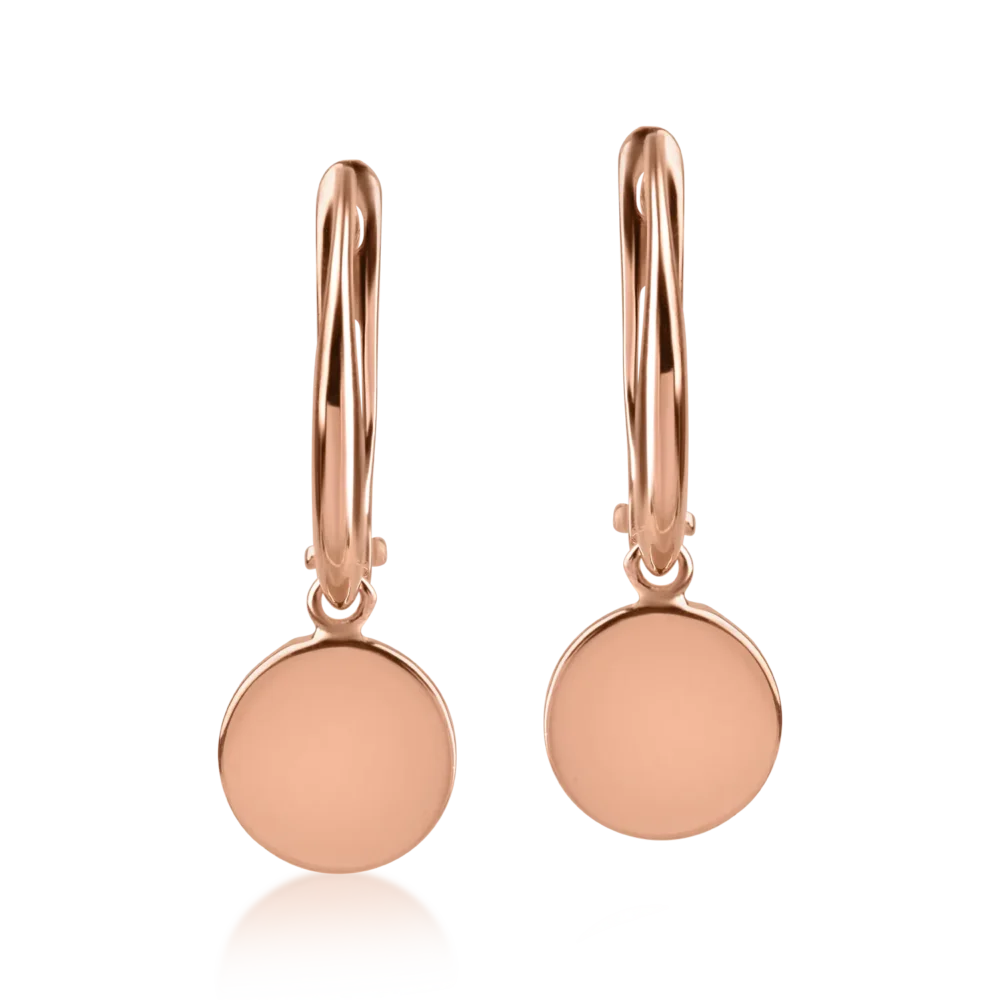 Cercei din aur roz - imagine 2