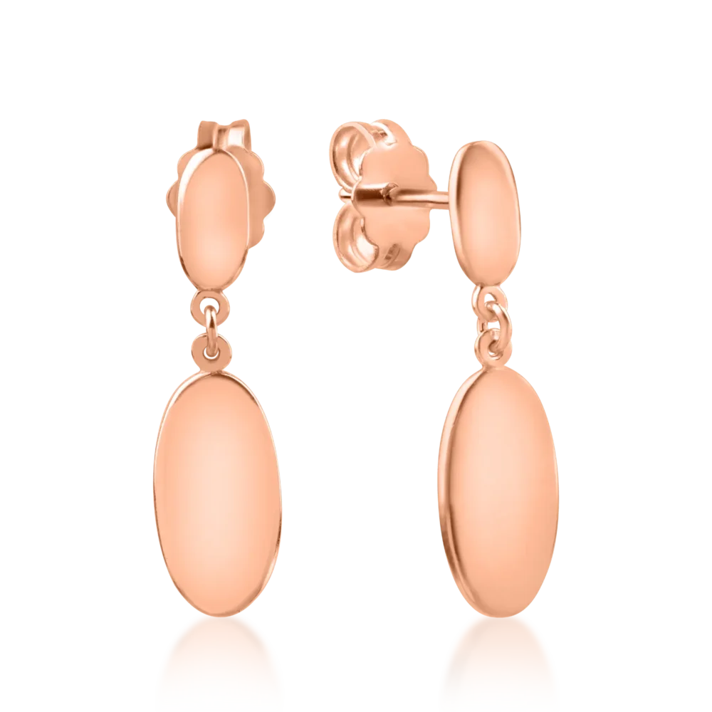 Cercei din aur roz