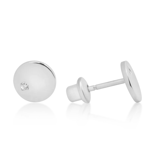 Cercei pentru copii din aur alb