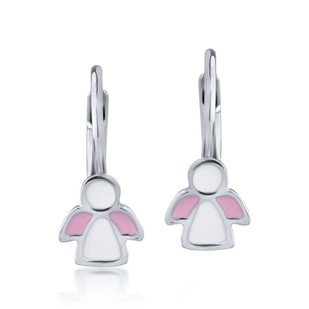 Cercei pentru copii din aur alb - imagine 2