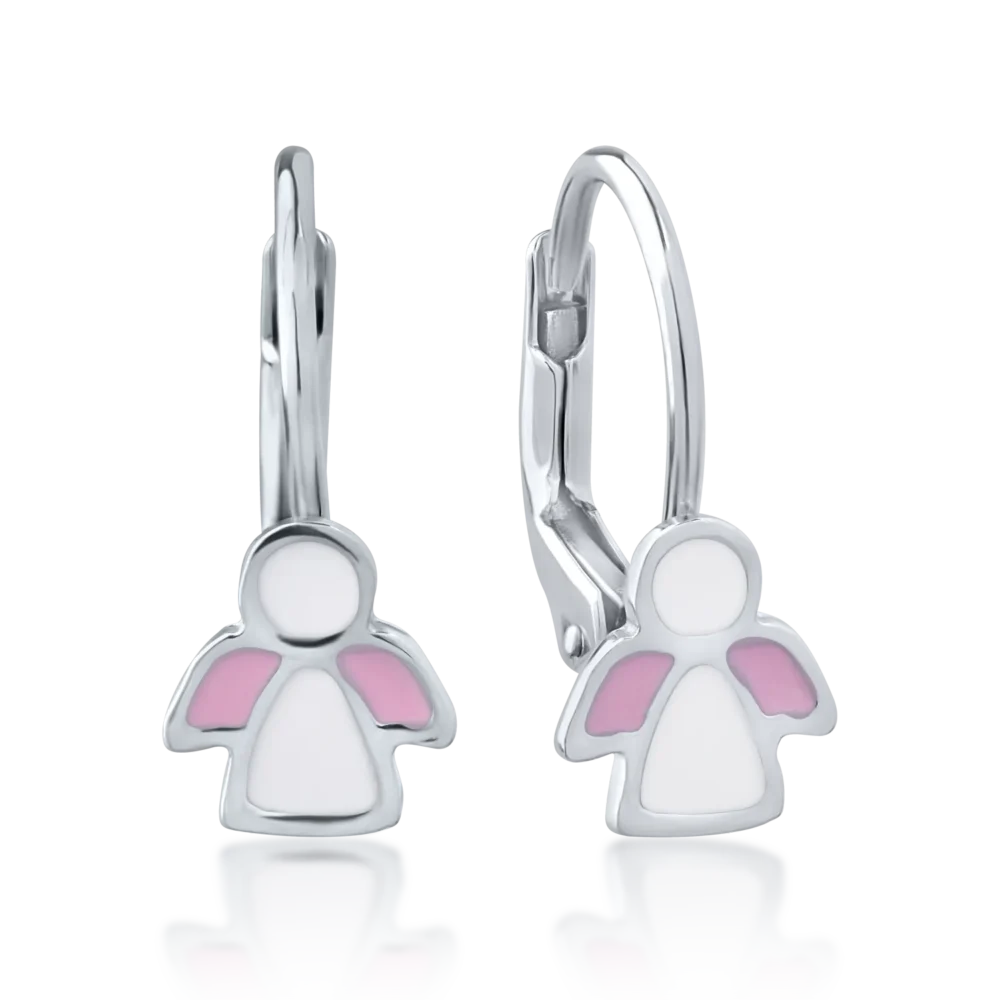 Cercei pentru copii din aur alb